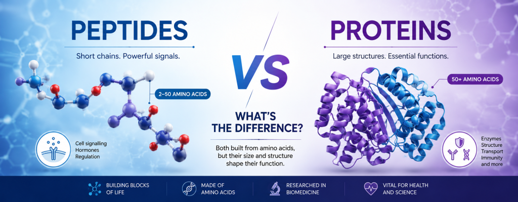 Peptides vs Proteins
